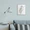 Stupell Industries Soft Arctic Owl Perched on Minimal Branch in Gray Frame Wall Art
